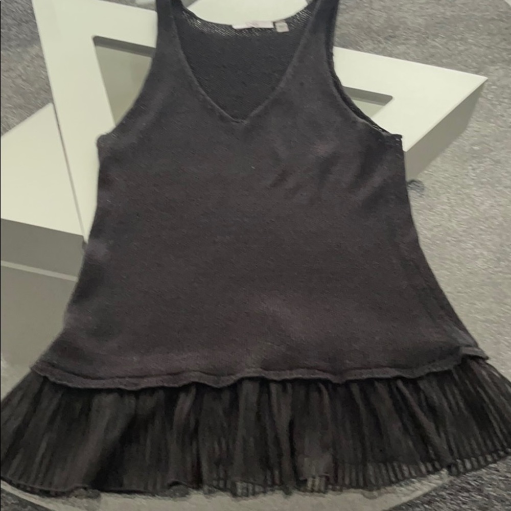 Black Sleeveless Sweater